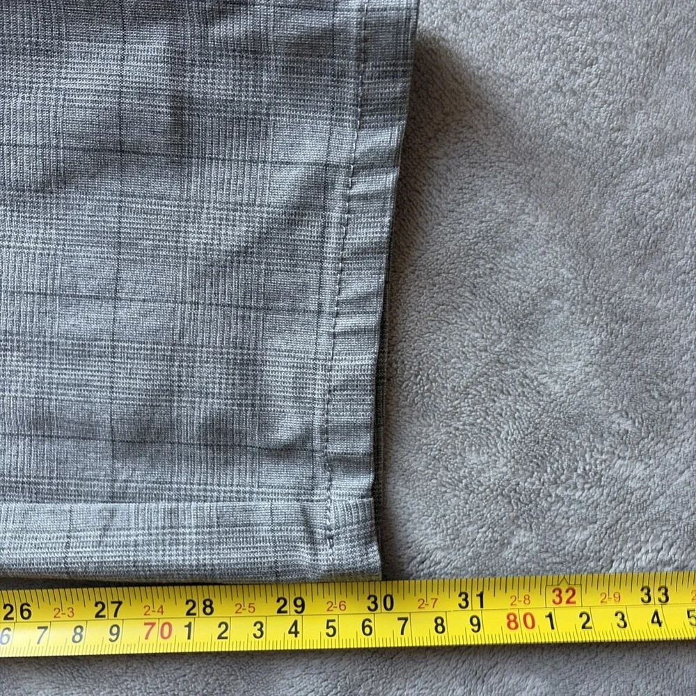 Projek Raw Bungee Flex Classic Fit Pants Size 36 Gray Plaid Drawstring